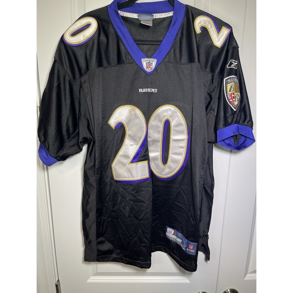 2004-06 STITCH ED REED BALTIMORE RAVENS REEBOK ON-FIELD NFL EQPMNT JERSEY SZ 48 - Picture 10 of 16